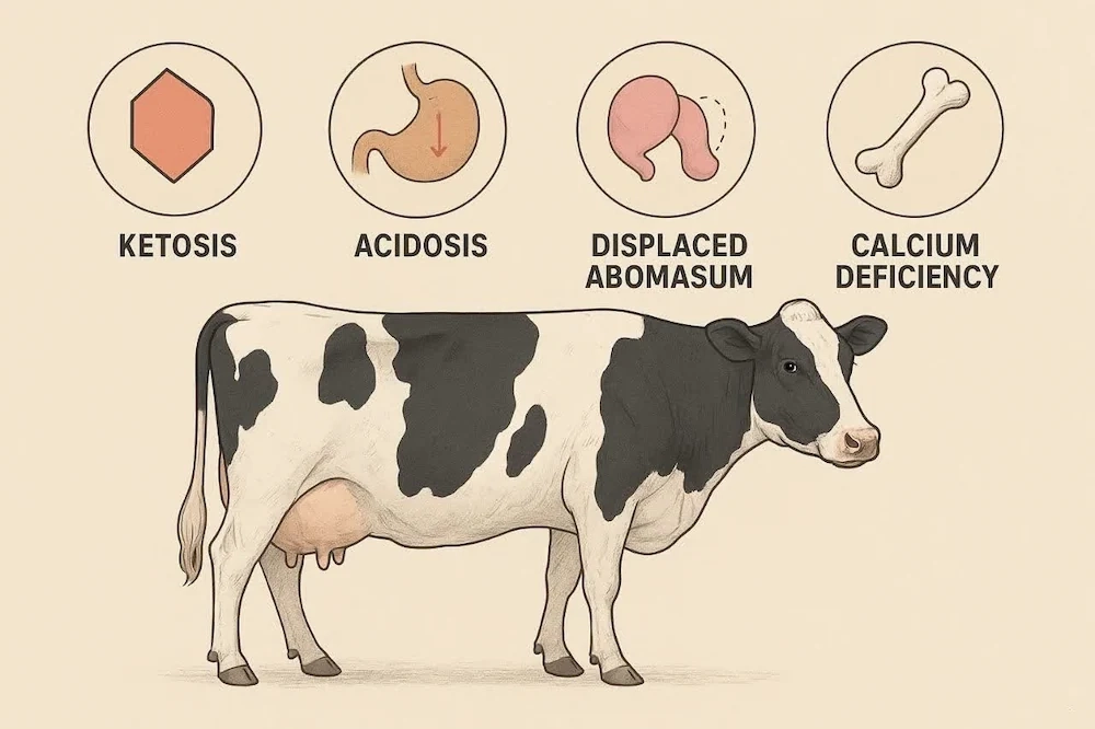 تغذیه گاوهای خشک و تلیسه | نکات + اصول تغذیه